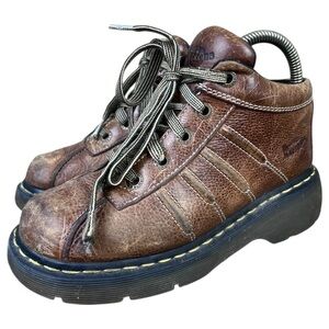 Dr Martens Shoes Mens 6 Womens 7 Chunky Lace Up Oxfords AW004 Brown